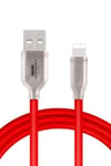 Mey İthalat®  S48 Lightning Kablo iphone Uyumlu 1M 3A - Kırmızı