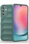 Mey İthalat®  Samsung A36 Kılıf Optimum Silikon - Koyu Yeşil