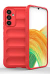 Mey İthalat®  Samsung A36 Kılıf Optimum Silikon - Kırmızı