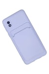 Mey İthalat®  Samsung Galaxy A01 Core Kılıf Kelvin Kartvizitli Silikon - Lila