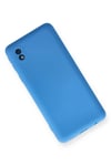 Mey İthalat®  Samsung Galaxy A01 Core Kılıf Nano içi Kadife Silikon - Mavi