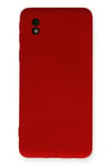 Mey İthalat®  Samsung Galaxy A01 Core Kılıf Nano içi Kadife Silikon - Kırmızı