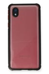 Mey İthalat®  Samsung Galaxy A01 Core Kılıf Miami Şeffaf Silikon - Siyah