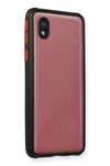 Mey İthalat®  Samsung Galaxy A01 Core Kılıf Miami Şeffaf Silikon - Siyah