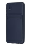 Mey İthalat®  Samsung Galaxy A01 Core Kılıf Kelvin Kartvizitli Silikon - Lacivert