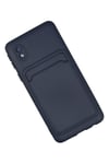 Mey İthalat®  Samsung Galaxy A01 Core Kılıf Kelvin Kartvizitli Silikon - Lacivert