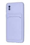 Mey İthalat®  Samsung Galaxy A01 Core Kılıf Kelvin Kartvizitli Silikon - Lila