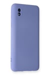 Mey İthalat®  Samsung Galaxy A01 Core Kılıf Nano içi Kadife Silikon - Lila