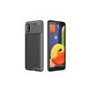 Mey İthalat®  Samsung Galaxy A01 Core Kılıf Auto Focus Karbon Kapak - Siyah
