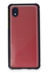 Mey İthalat®  Samsung Galaxy A01 Core Kılıf Miami Şeffaf Silikon - Lacivert