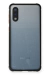 Mey İthalat®  Samsung Galaxy A02 Kılıf Miami Şeffaf Silikon - Siyah