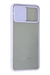 Mey İthalat®  Samsung Galaxy A02 Kılıf Palm Buzlu Kamera Sürgülü Silikon - Lila