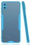 Mey İthalat®  Samsung Galaxy A02 Kılıf Platin Silikon - Mavi
