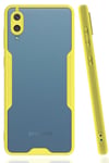 Mey İthalat®  Samsung Galaxy A02 Kılıf Platin Silikon - Sarı