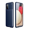 Mey İthalat®  Samsung Galaxy A02S Kılıf Auto Focus Karbon Kapak - Lacivert