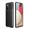Mey İthalat®  Samsung Galaxy A02S Kılıf Auto Focus Karbon Kapak - Siyah