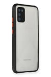 Mey İthalat®  Samsung Galaxy A02S Kılıf Miami Şeffaf Silikon - Siyah