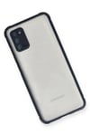Mey İthalat®  Samsung Galaxy A02S Kılıf Miami Şeffaf Silikon - Lacivert