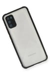 Mey İthalat®  Samsung Galaxy A02S Kılıf Miami Şeffaf Silikon - Siyah