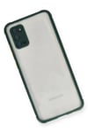 Mey İthalat®  Samsung Galaxy A02S Kılıf Miami Şeffaf Silikon - Koyu Yeşil