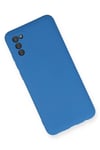 Mey İthalat®  Samsung Galaxy A02S Kılıf Nano içi Kadife Silikon - Mavi