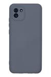 Mey İthalat®  Samsung Galaxy A03 Kılıf Nano içi Kadife Silikon - Gri