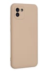 Mey İthalat®  Samsung Galaxy A03 Kılıf Nano içi Kadife Silikon - Pudra