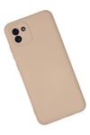 Mey İthalat®  Samsung Galaxy A03 Kılıf Nano içi Kadife Silikon - Pudra