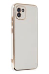 Mey İthalat®  Samsung Galaxy A03 Kılıf Volet Silikon - Beyaz