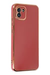 Mey İthalat®  Samsung Galaxy A03 Kılıf Volet Silikon - Kırmızı