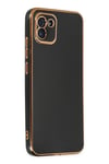 Mey İthalat®  Samsung Galaxy A03 Kılıf Volet Silikon - Siyah
