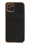 Mey İthalat®  Samsung Galaxy A03 Kılıf Volet Silikon - Siyah