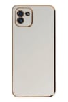 Mey İthalat®  Samsung Galaxy A03 Kılıf Volet Silikon - Beyaz