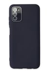Mey İthalat®  Samsung Galaxy A03S Kılıf Lansman Glass Kapak - Lacivert