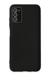 Mey İthalat®  Samsung Galaxy A03S Kılıf Lansman Glass Kapak - Siyah