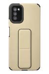 Mey İthalat®  Samsung Galaxy A03S Kılıf Mega Standlı Silikon - Gold