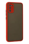 Mey İthalat®  Samsung Galaxy A03S Kılıf Montreal Silikon Kapak - Kırmızı