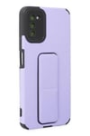 Mey İthalat®  Samsung Galaxy A03S Kılıf Mega Standlı Silikon - Lila