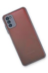 Mey İthalat®  Samsung Galaxy A03S Kılıf Montreal Silikon Kapak - Gri