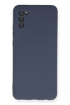 Mey İthalat®  Samsung Galaxy A03S Kılıf Nano içi Kadife Silikon - Gri