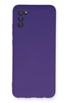 Mey İthalat®  Samsung Galaxy A03S Kılıf Nano içi Kadife Silikon - Mor