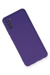 Mey İthalat®  Samsung Galaxy A03S Kılıf Nano içi Kadife Silikon - Mor