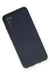 Mey İthalat®  Samsung Galaxy A03S Kılıf Nano içi Kadife Silikon - Lacivert