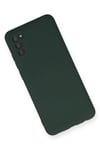 Mey İthalat®  Samsung Galaxy A03S Kılıf Nano içi Kadife Silikon - Koyu Yeşil