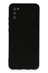 Mey İthalat®  Samsung Galaxy A03S Kılıf Nano içi Kadife Silikon - Siyah