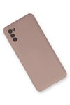 Mey İthalat®  Samsung Galaxy A03S Kılıf Nano içi Kadife Silikon - Pudra