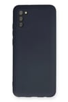 Mey İthalat®  Samsung Galaxy A03S Kılıf Nano içi Kadife Silikon - Lacivert