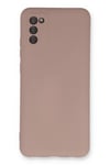 Mey İthalat®  Samsung Galaxy A03S Kılıf Nano içi Kadife Silikon - Pudra