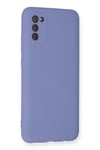 Mey İthalat®  Samsung Galaxy A03S Kılıf Nano içi Kadife Silikon - Lila