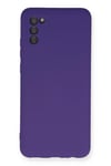 Mey İthalat®  Samsung Galaxy A03S Kılıf Nano içi Kadife Silikon - Mor